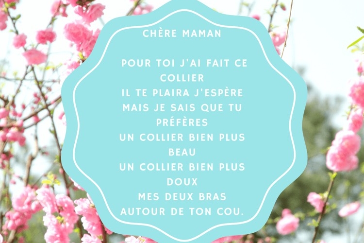 Poèmes fête des mères maternelle à télécharger gratuit