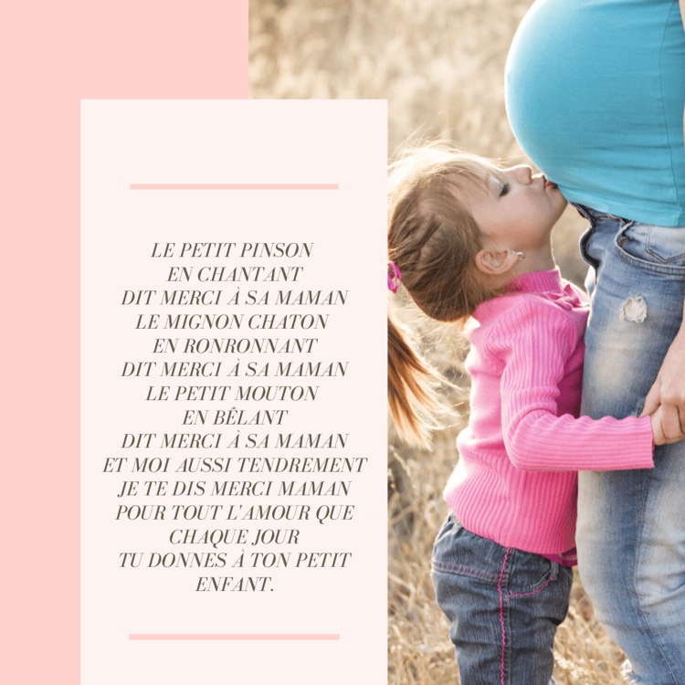 poeme fete des meres maternelle expression amour et affection
