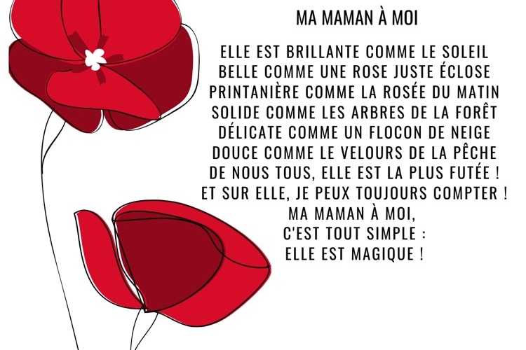 Poèmes fête des mères maternelle à télécharger gratuit