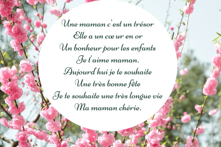 Poèmes fête des mères maternelle à télécharger gratuit