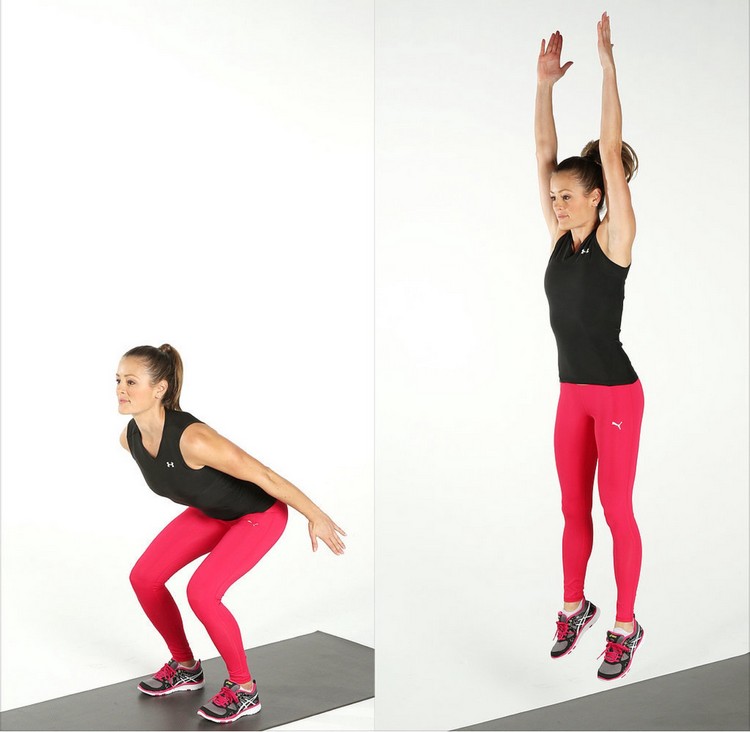 squat sauté exercice pliométrique comment faire