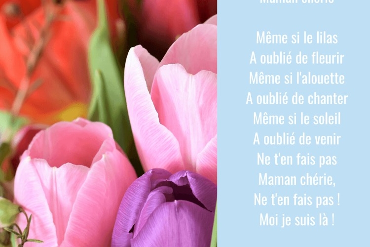 Poèmes fête des mères maternelle à télécharger gratuit