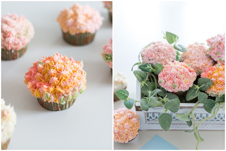 cadeau fête des mères à fabriquer soi-même bouquet comestible cupcakes