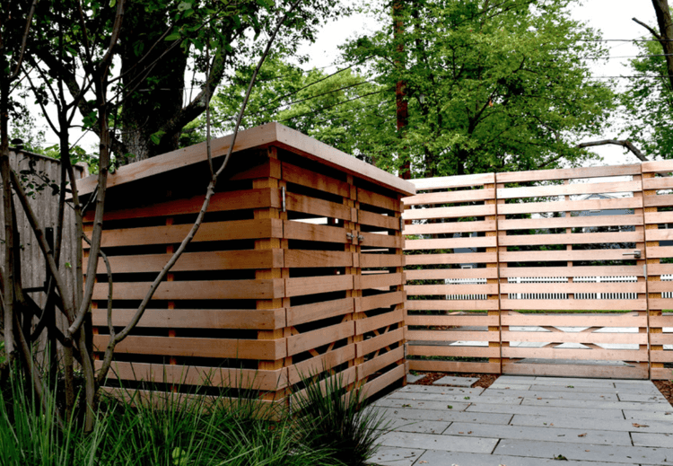 comment cacher poubelles etérieures idée abri jardin abris poubelles extérieur