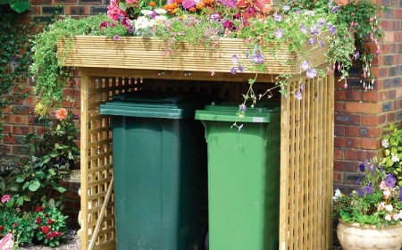 comment cacher ses poubelles meuble cache poubelle exterieur bois