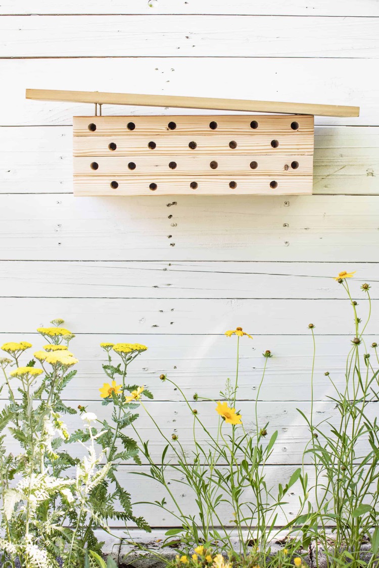 nichoir pour abeilles sauvages en bois a faire soi meme