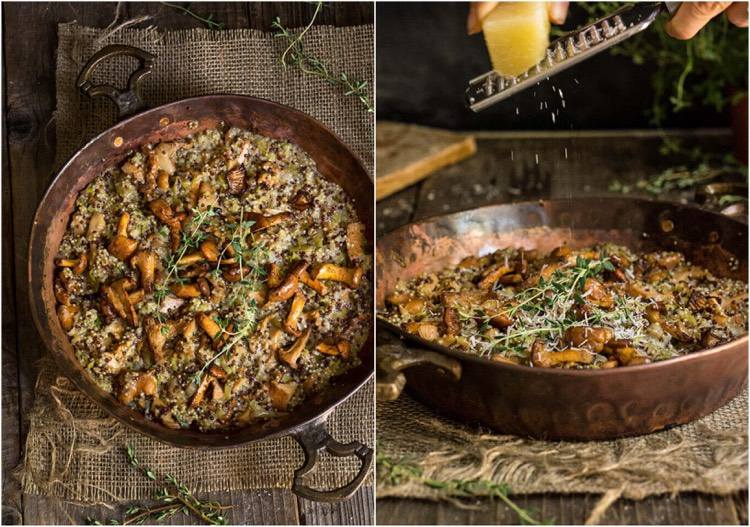 risotto de quinoa champignons