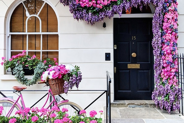 front door flower plante fleurs maison porte idées déco