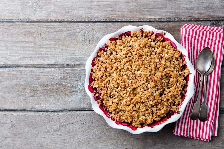 recette tarte aux framboises façon crumble