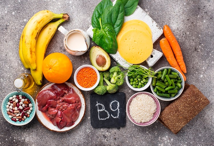 vitamines B9 aliments nutritifs santé