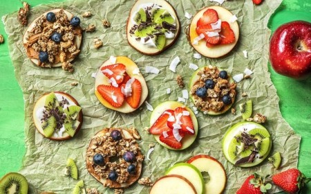 collations saines après école fruits noix granola