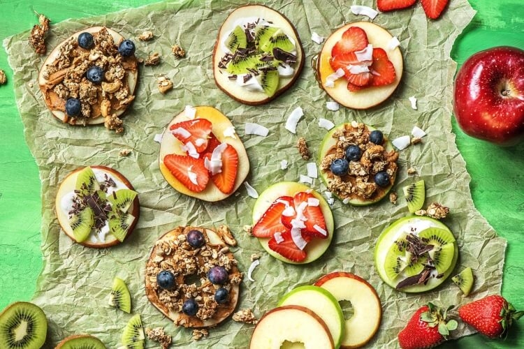 collations saines après école fruits noix granola