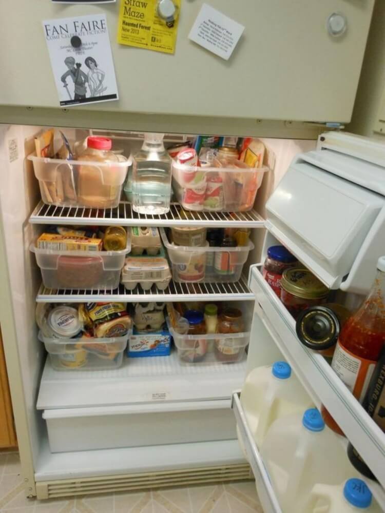 conservation des aliments ne pas combler le réfrigérateur