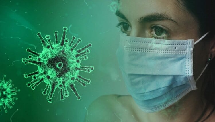 dose coronavirus respirée masque de pro