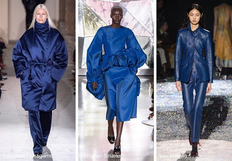 pantone 2020 couleur mode fashion catwalk cuir bleu classique