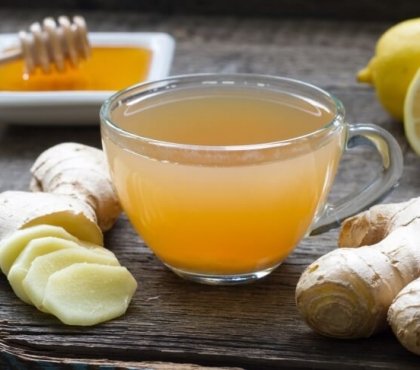 recette tisane au gingembre et citron traitement toux bienfaits santé