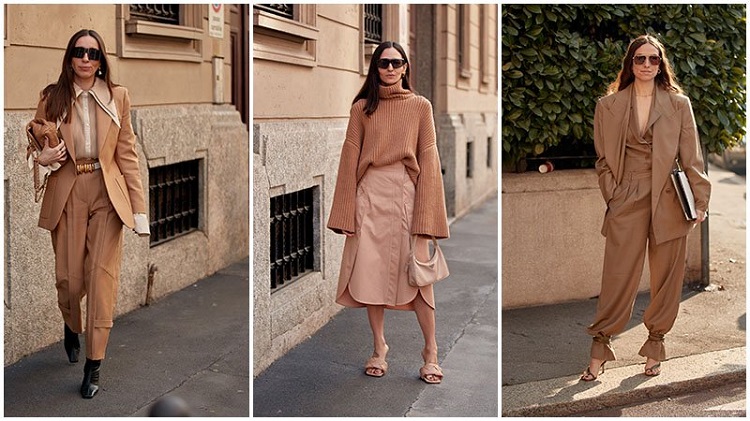 tendance mode automne hiver 2020 2021 total look nude