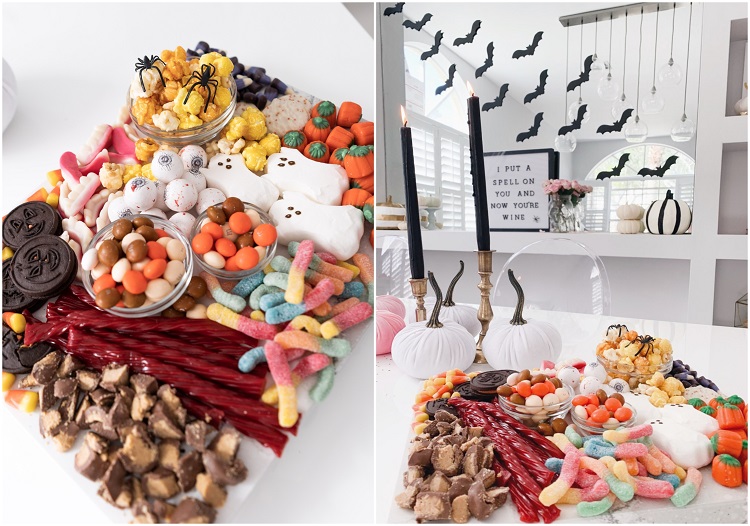 amuse bouche Halloween plateau bonbons diy candy board