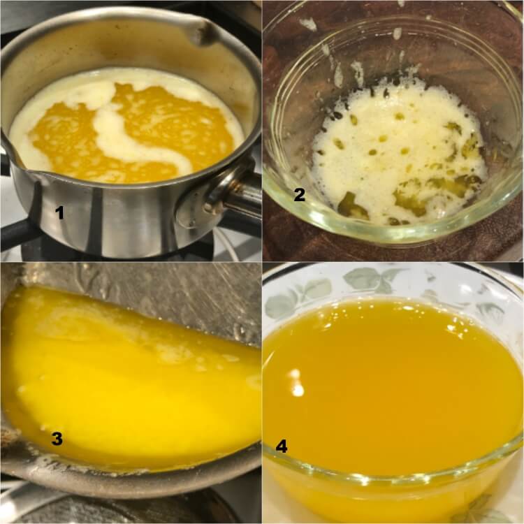 Comment différencier le beurre clarifié du beurre noisette