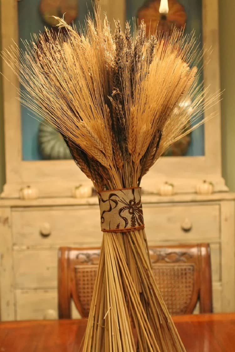 decoration chambre naturelle épi de blé déco maison graminées esprit champetre