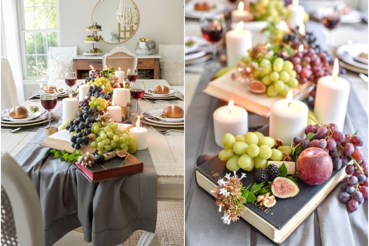 Centre de table automne en fruits de saison : décoratif et écolo