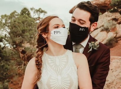 masque élégant pour mariage