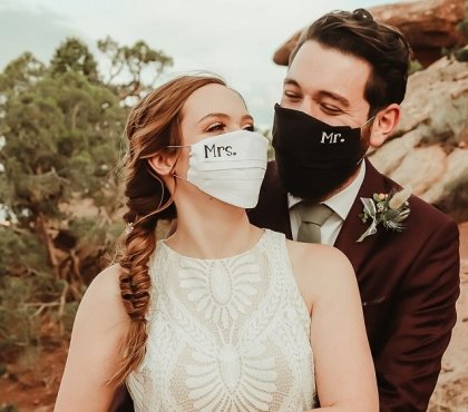 masque élégant pour mariage