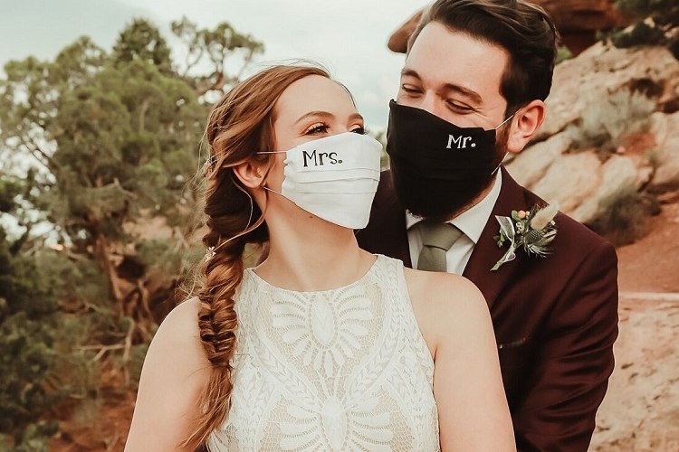 masque élégant pour mariage