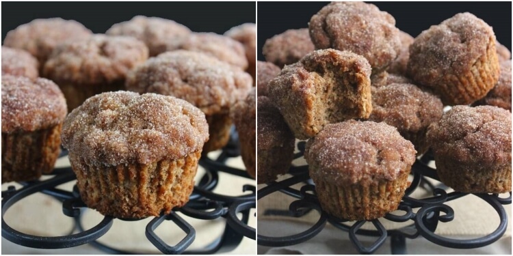 recette facile savoureuse muffins croquants aux pommes cannelle dessert délicieux