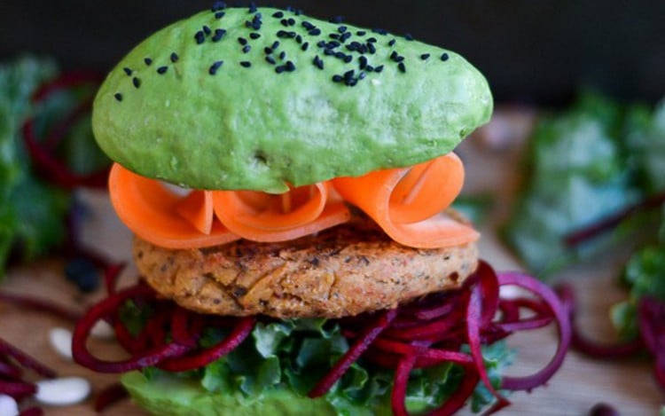 recette vegan régime alimentaire avocado burger