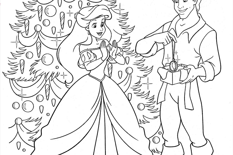 Coloriage Ariel Et Eric