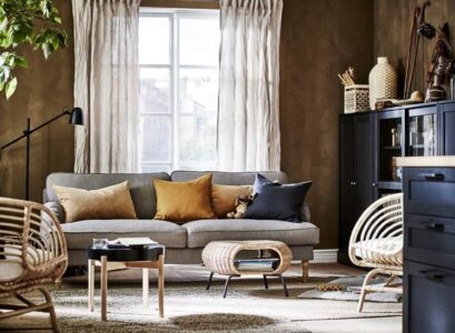 catalogue IKEA 2021 aperçu canapé Stocksund gris étagère Havsta