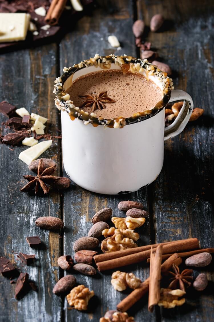 chocolat chaud keto cacao maca cannelle cardamome
