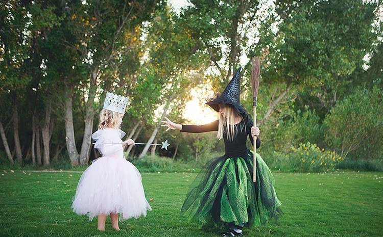 deguisement halloween pas cher et original deux soeurs Wicked Witch the good witch