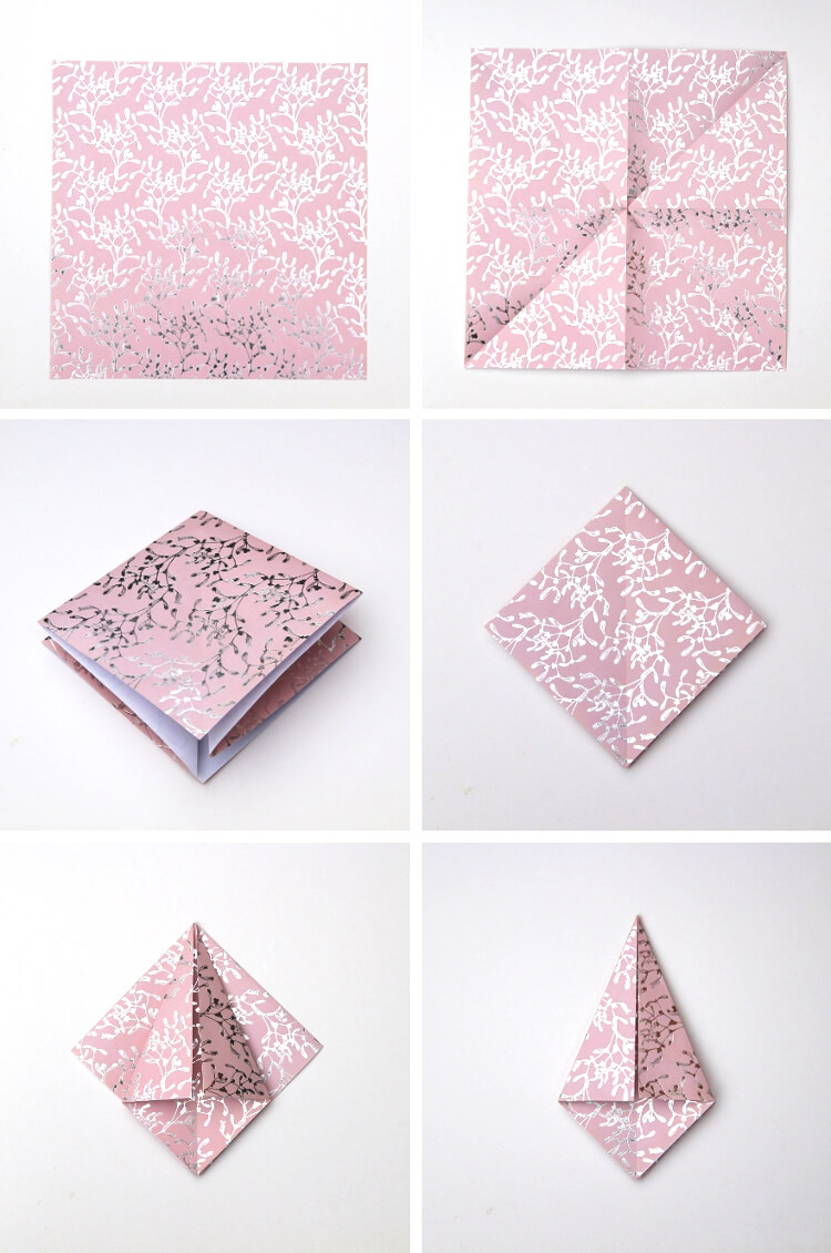 guirlande noel origami tutoriel pliage papier noel