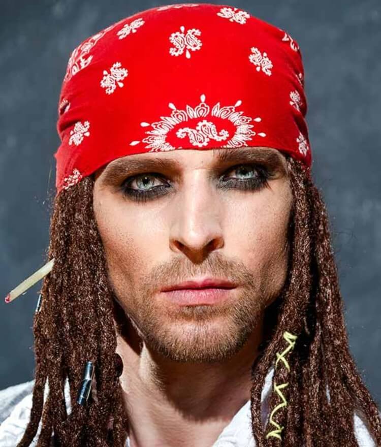 halloween makeup homme pirate jac sparrow