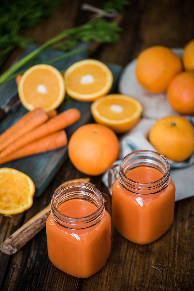 recette smoothie hiver boosteur immunité orange patate douce carotte