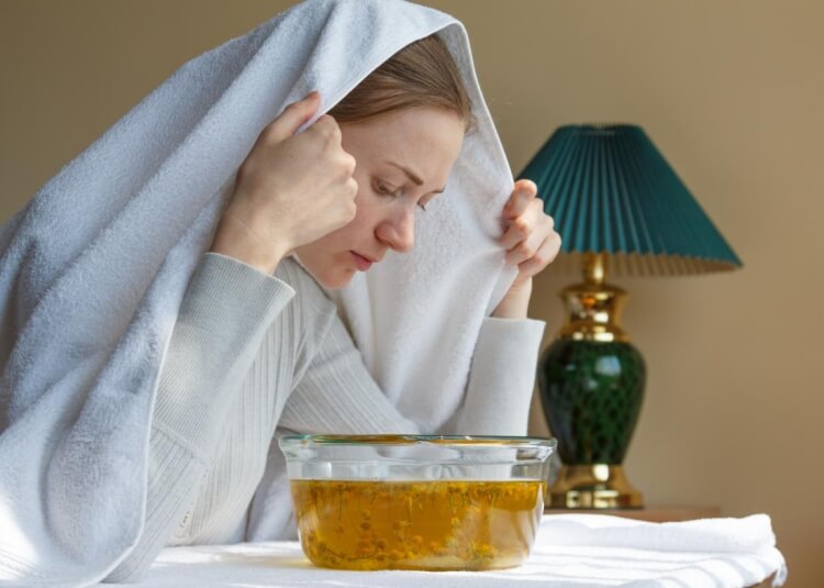 remède naturel contre la grippe et le rhume congestion nasale inhalation maison