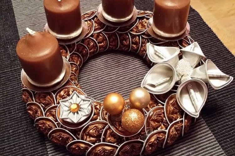 Bricolage Noël avec capsules Nespresso en 17 idées créatives