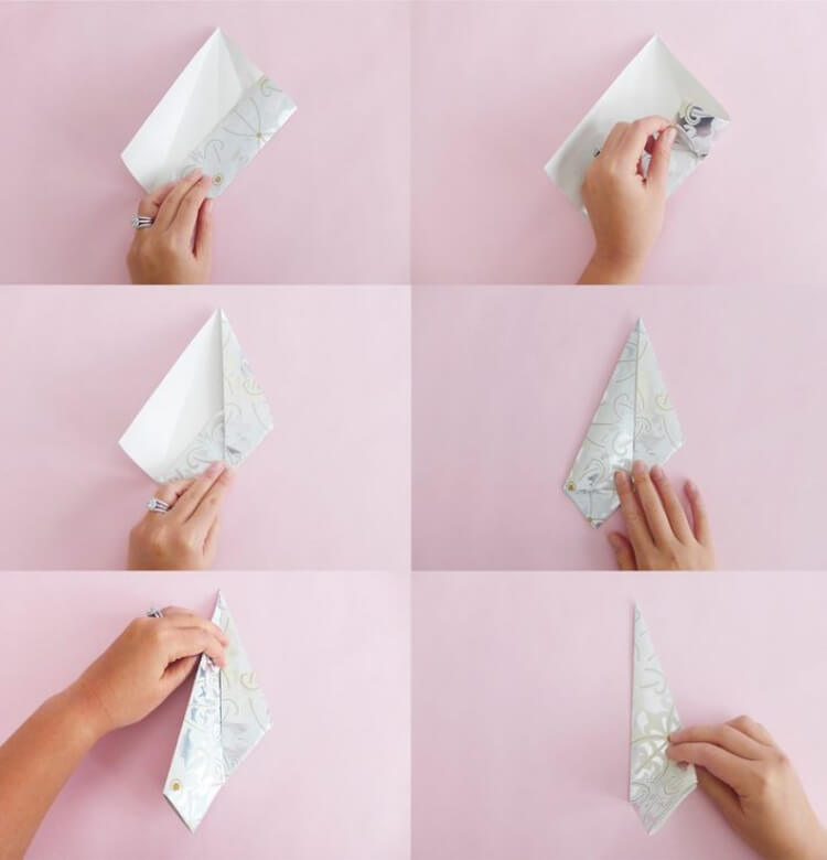 guirlande de noel origami comment plier papier
