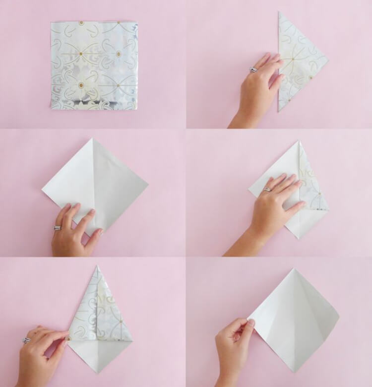 guirlande de noel pliage papier origami