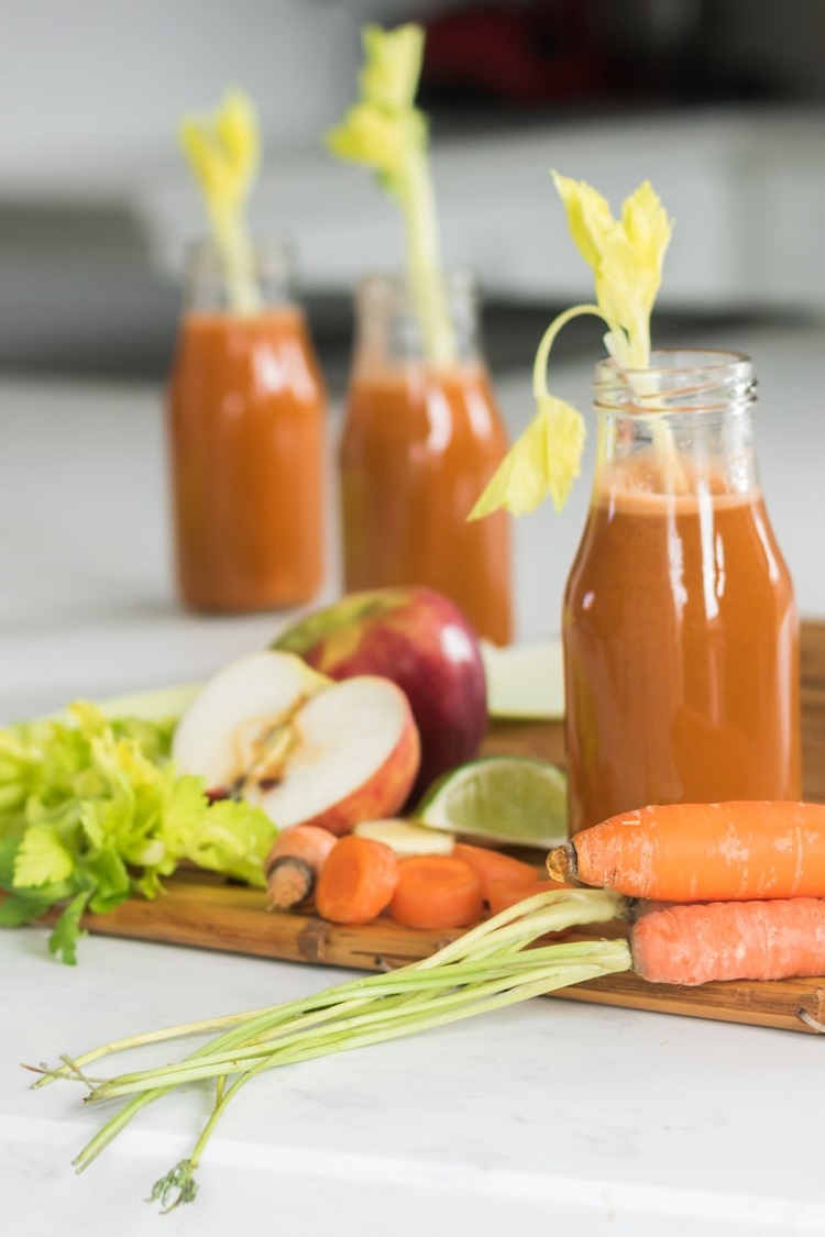 Juice Anti Cold Snap Anti Fatigue Carrot Orange Celery Apple Ginger