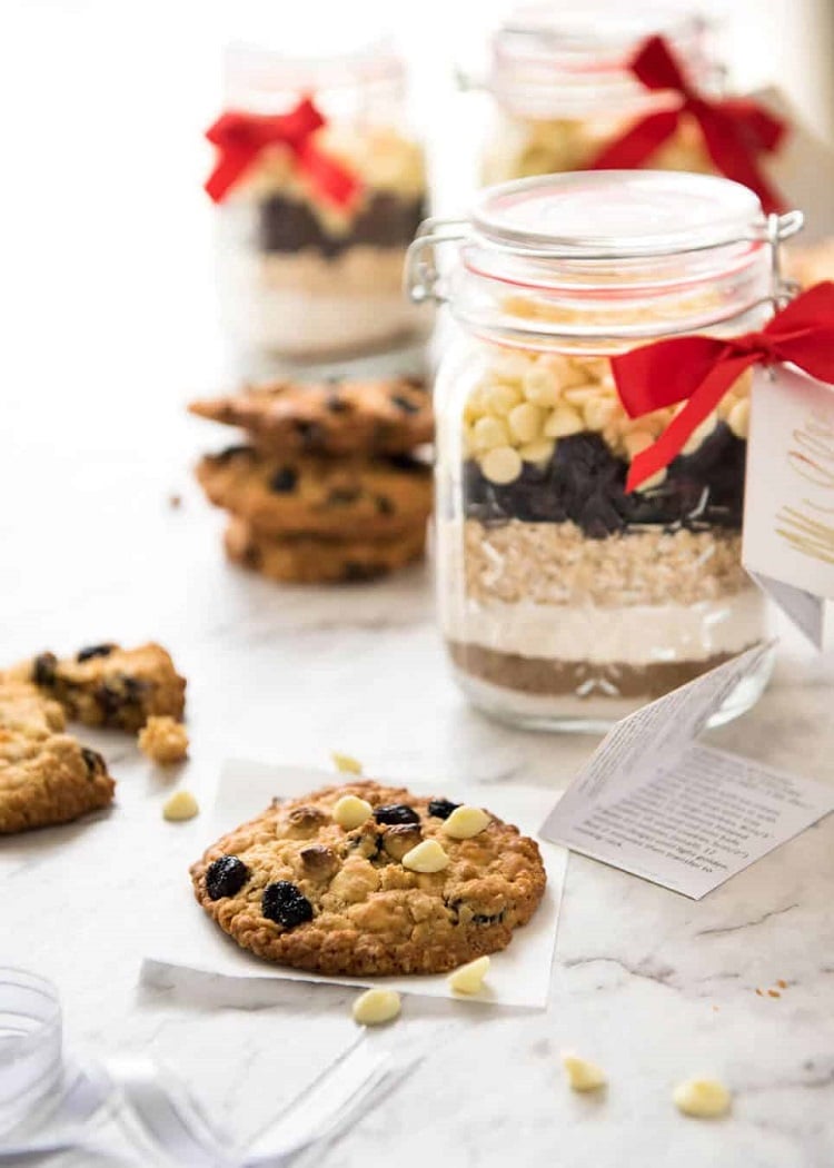 kit gourmand granola cookies vegan sans lactose recette cadeau gourmand bocal