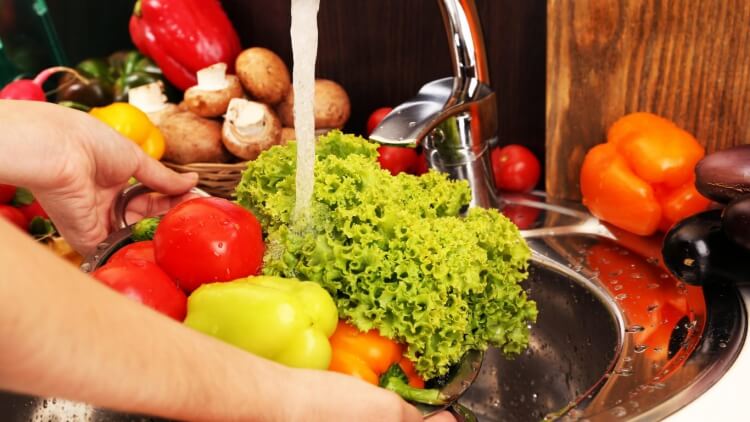 nettoyer fruits et légumes eau système immunitaire fonctionnement