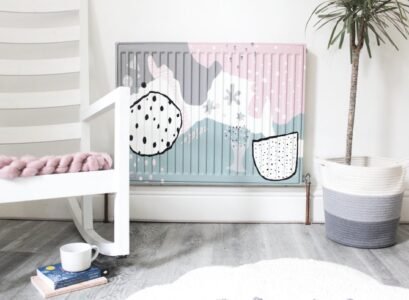 repeindre un radiateur couleurs pastel dessin artistique