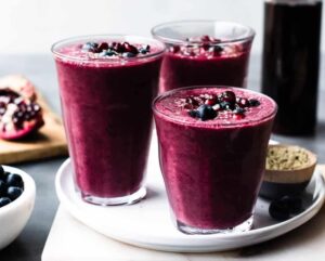 smoothie grenade myrtilles vitamines antioxydants