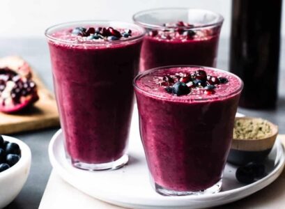 smoothie grenade myrtilles vitamines antioxydants