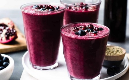 smoothie grenade myrtilles vitamines antioxydants