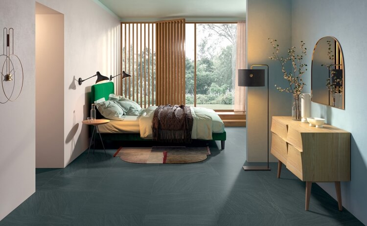 style Japandi chambre à coucher lignes épurées bois privilégié