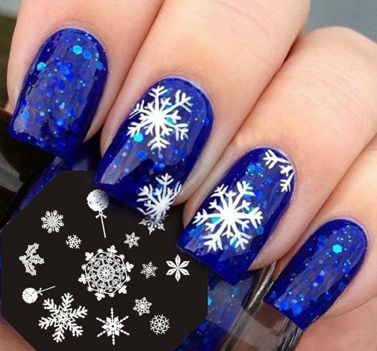 déco ongles festifs idées manucures noël et nouvel an idées nail art faciles hiver